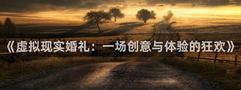 多彩娱乐官方平台：《虚拟现实婚礼：一场创意与体验的狂欢》